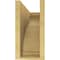 Ekena Millwork 6"W x 18"D x 12"H Classic Helena Rough Cedar Woodgrain TimberThane Corbel, Primed Tan CORUR06X18X12HELRCPR - alternate 5